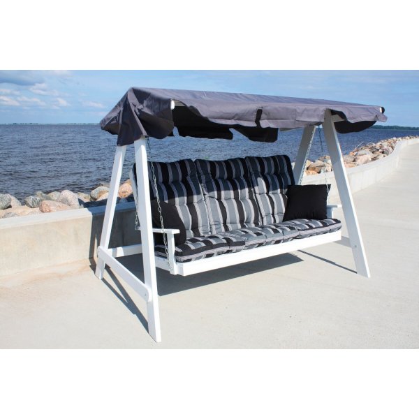 Pelle Hammock Vit med svart tak Pelle Hammock Vit med svart tak