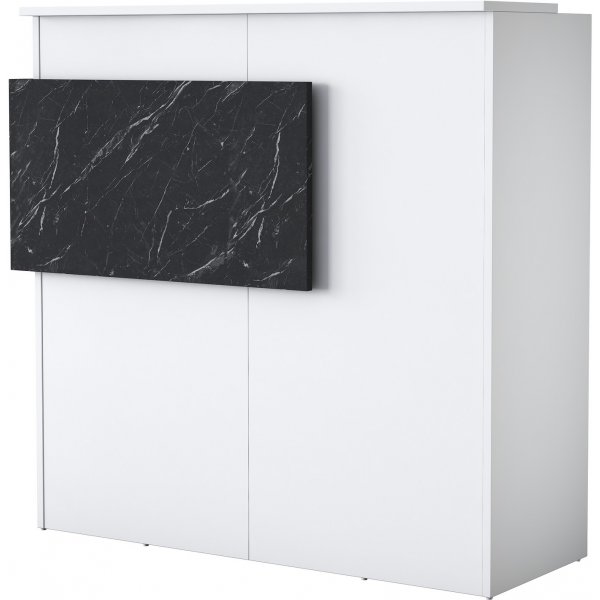 Idora receptionsdisk - Vit/marmor