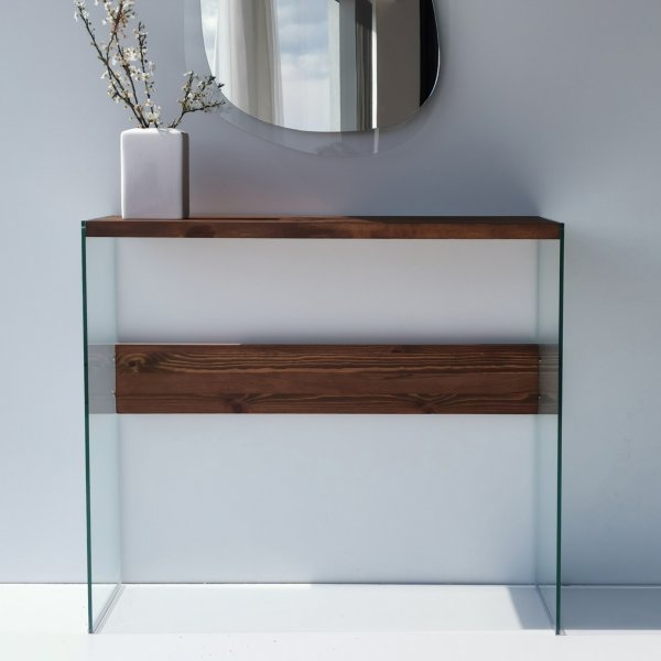 Niagara reliftafel 91 x 37 cm - Walnoot