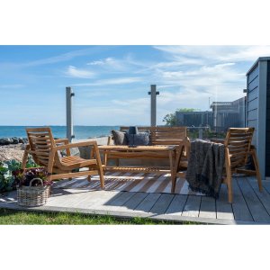 Santander loungegrupp - Teak/vit Santander loungegrupp - Teak/vit