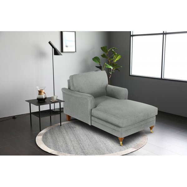 Chaiselounge Howard Watford Deluxe - Grå + Textilrengöring för möbler Chaiselounge Howard Watford Deluxe - Grå + Textilrengöring för möbler