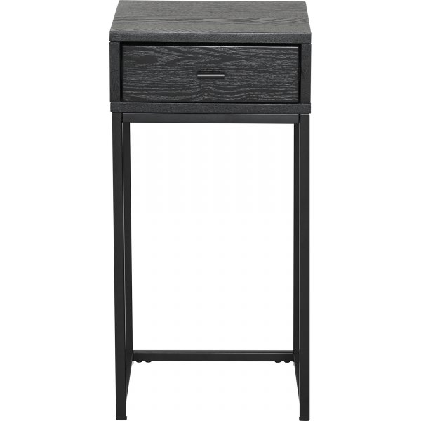 Regal sängbord - Svartlackad askfanér Regal sängbord - Svartlackad askfanér