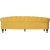 Canap 3 places deluxe Oxford en velours jaune lion