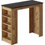 Style barbord 120 x 51,6 cm - Furu/svart