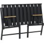 Lotus 2-sits utesoffa - Svart/beige + Textilskydd fr mbler