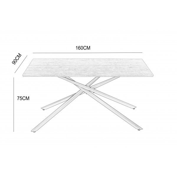 Santos matbord 160x90 cm Ek Santos matbord 160x90 cm Ek
