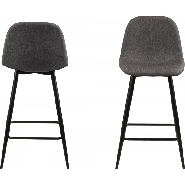 Tabouret de bar Wilma 91 cm - Gris/noir Tabouret de bar Wilma 91 cm - Gris/noir