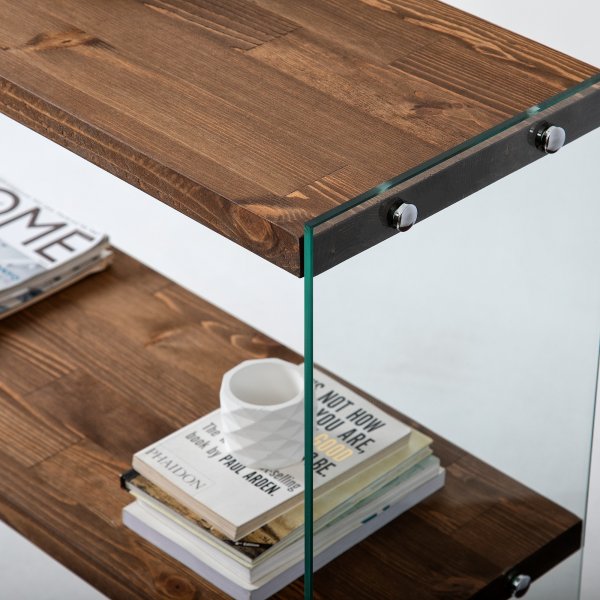 Table relief Vendela 90 x 30 cm - Noyer Table relief Vendela 90 x 30 cm - Noyer