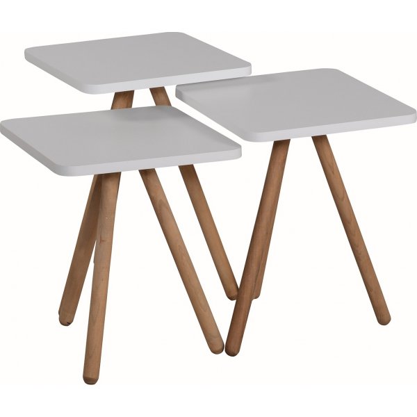 Table de pari triple 34 x 34 cm - Blanc