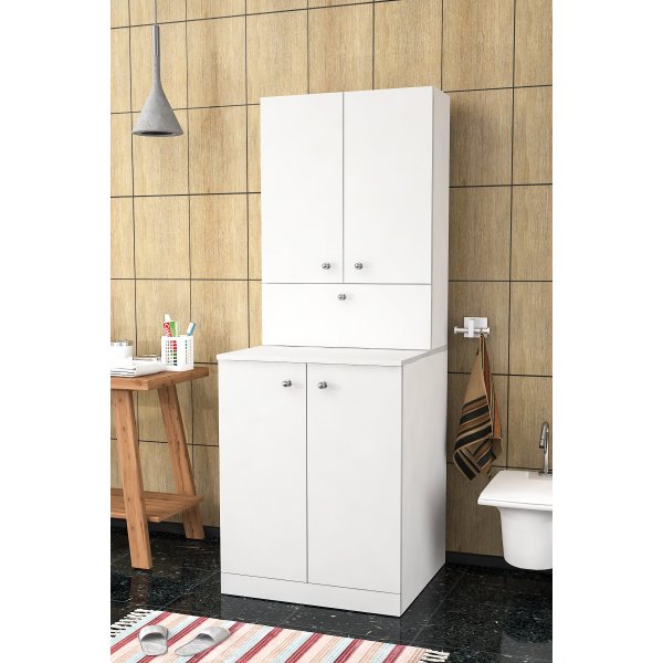 Palmira tvättmaskinskåp - Vit Palmira tvättmaskinskåp - Vit