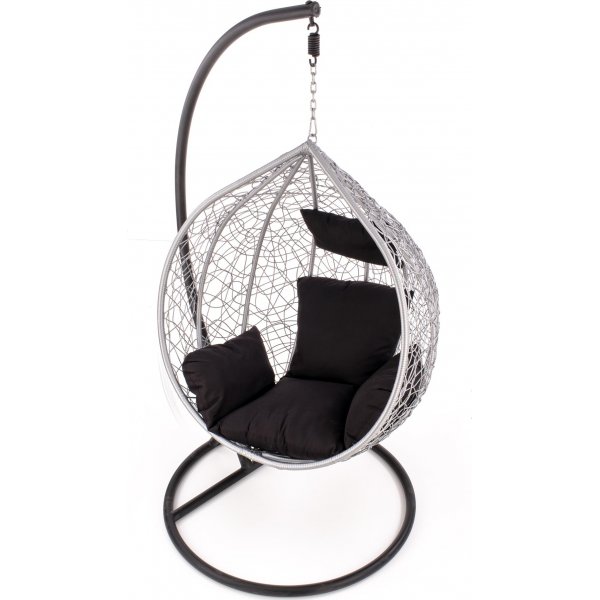 Ovo hngstol - Svart/gr + Flckborttagare fr mbler