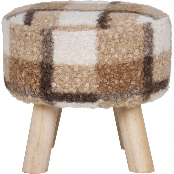 Tabouret Aberdeen - Mlange marron