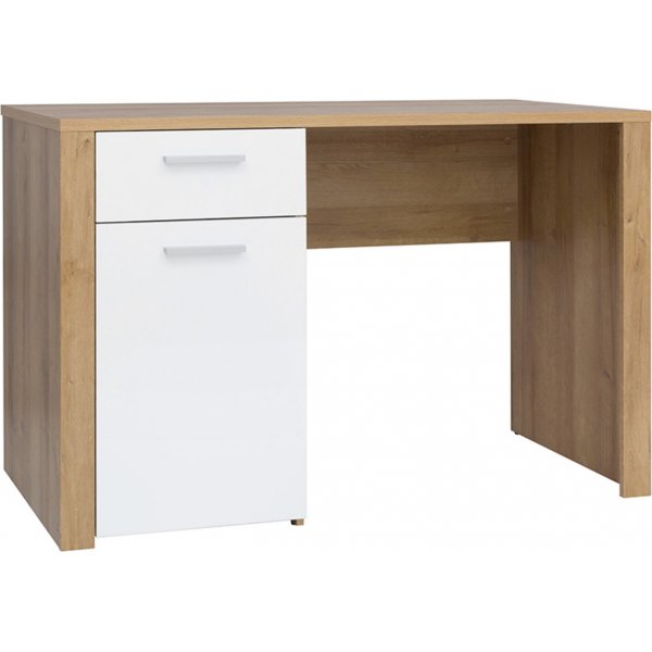 Balder bureau 120 x 56 cm - Eiken/wit