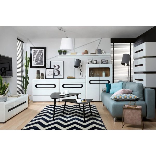 Table basse Triango 80 x 65 cm - Noir