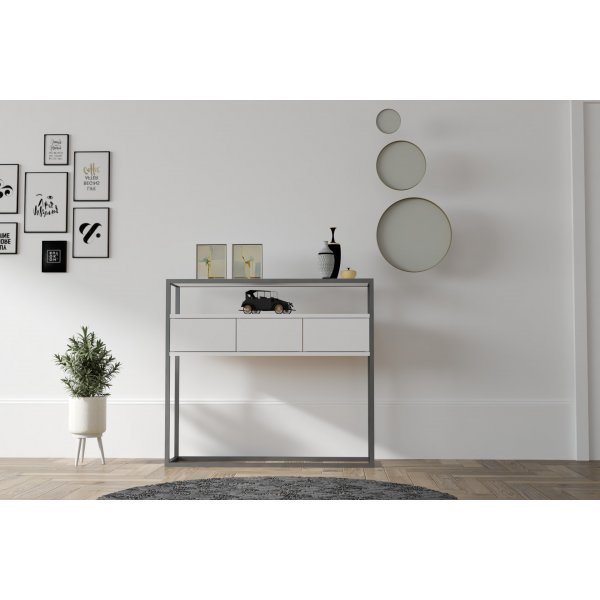 Guarda consoletafel 90 x 34 cm - Wit