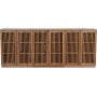 Level sideboard i oljad ek med ribbade drrar 210 cm