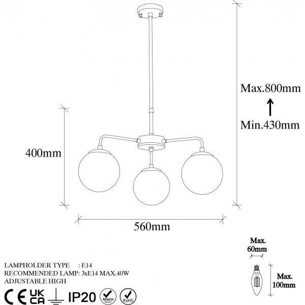Plafonnier filaire 10990 - Vintage