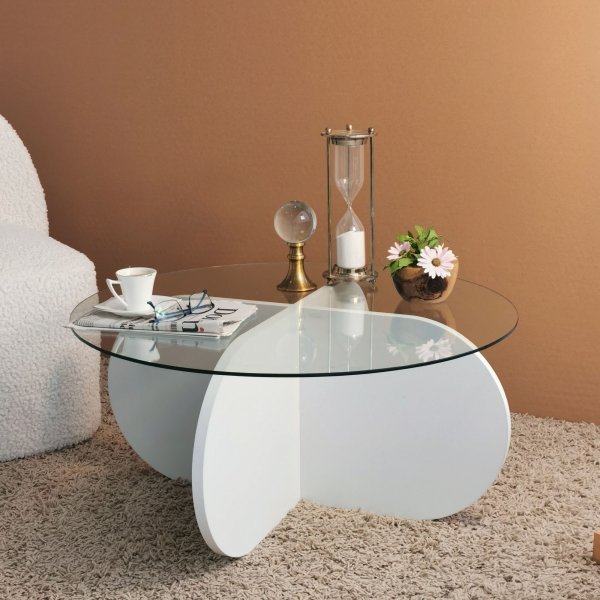Table basse Bubble 75 cm - Blanc
