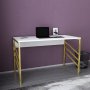 Josephine bureau 120 x 60 cm - Goud/wit