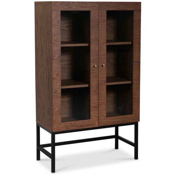 Carl vitrinskåp lågt (Highboard) - Brunbetsad ek Carl vitrinskåp lågt (Highboard) - Brunbetsad ek