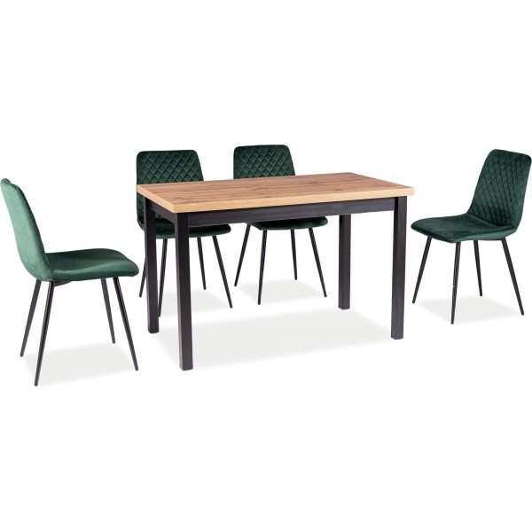 Adam matbord 100 cm - Artisan ek/svart