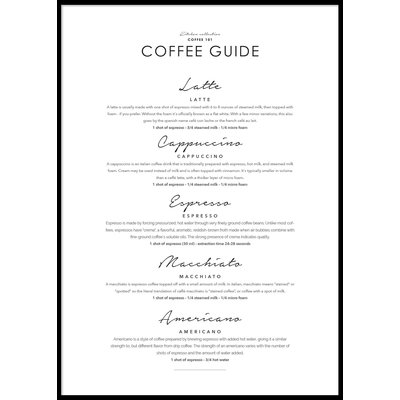 COFFEE GUIDE - Poster 50x70 cm