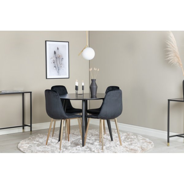 Chaise Bridge - Noir/laiton Chaise Bridge - Noir/laiton