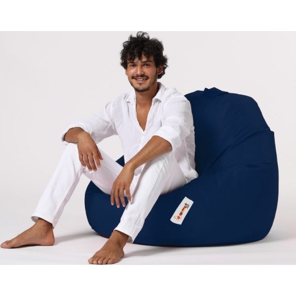 Pouf premium - Bleu fonc