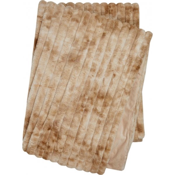 Stripy pl�d Toffee - 120 x 180 cm