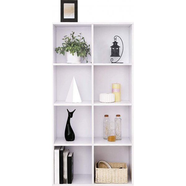 Ivan bokhylla 8 fack - Vit