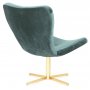 Tulpan designftlj i grn sammet med fot i mssing + Mbeltassar