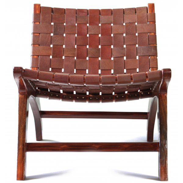 Fåtölj Porto - Brunt läder + Fläckborttagare för möbler Fåtölj Porto - Brunt läder + Fläckborttagare för möbler