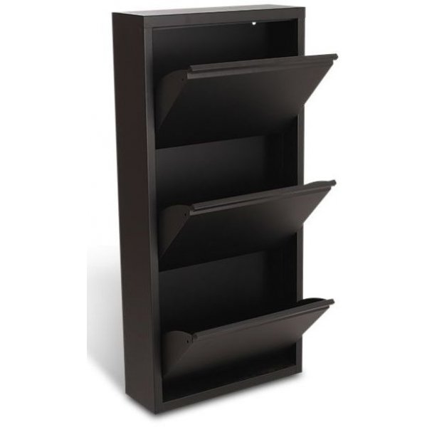 Ramsj skoskp 3 st fack - Svart