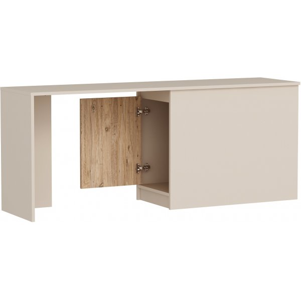 Bureau Newra 180 x 47 cm - Pin/beige Bureau Newra 180 x 47 cm - Pin/beige