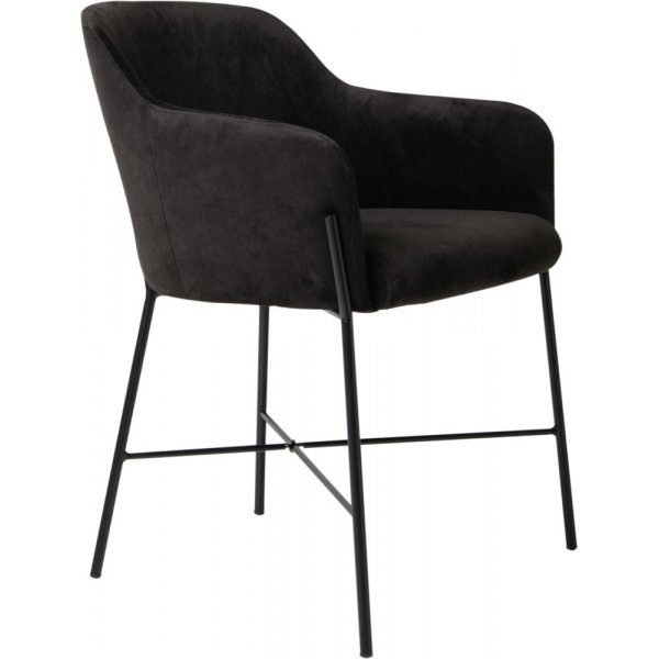 Praxis fauteuil - Zwart fluweel/zwart