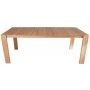 Matgrupp med 8 stolar och matbord 210 x 90 cm massiv teak - Salt