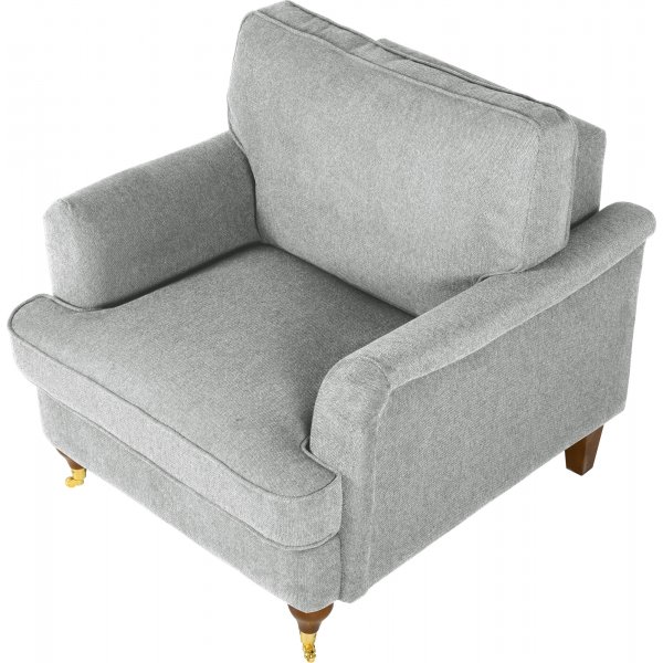 Fåtölj Howard i grått tyg Fåtölj Howard i grått tyg