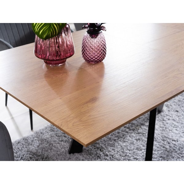 Table  manger Capitol 160-200 cm - Chne/noir