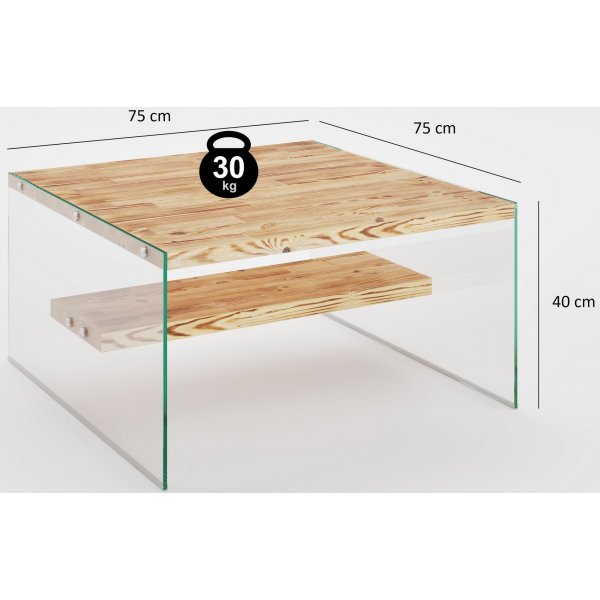 Niagara soffbord 75 x 75 cm - Ek Niagara soffbord 75 x 75 cm - Ek