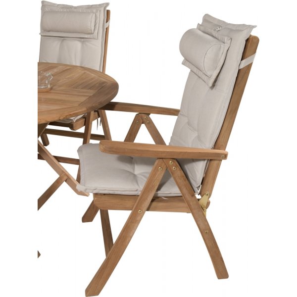 Kenya utematgrupp med 4 st Kenya positionsstolar - Teak Kenya utematgrupp med 4 st Kenya positionsstolar - Teak