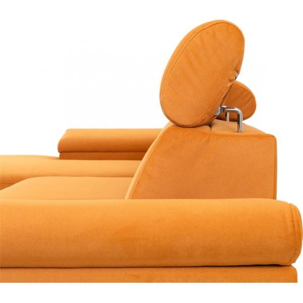 Santi slaapbank links - Oranje Santi slaapbank links - Oranje