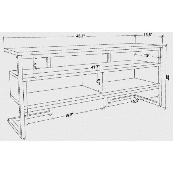 Banc multimdia Merrion - Blanc/chne