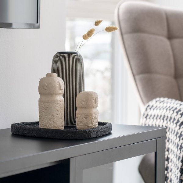 House Nordic vaas 18 - Zwart/wit