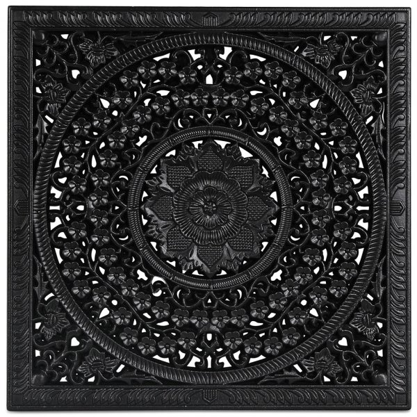 Tempeltavla 40x40 cm - Svart