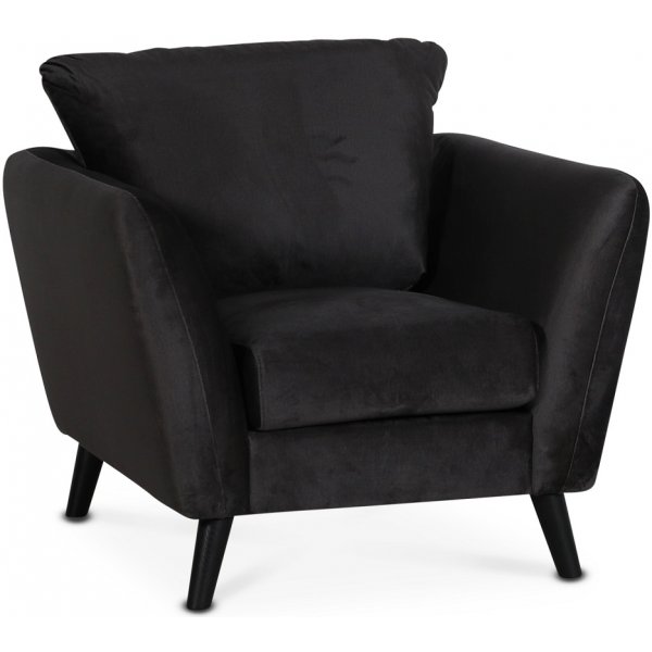 Country fåtölj - Antracitgrå (sammet) Country fåtölj - Antracitgrå (sammet)