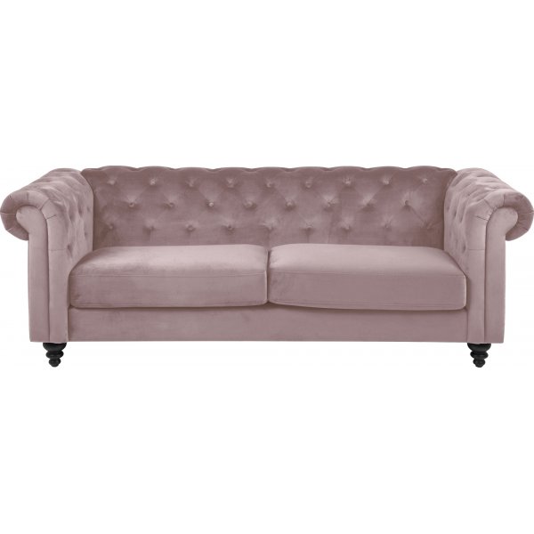 Charlietown 3-sits soffa - Puderrosa Charlietown 3-sits soffa - Puderrosa