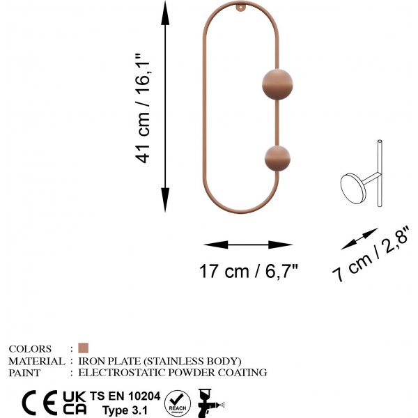 Cintre Cricket - Cuivre