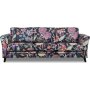 Eker 3-sits soffa i blommigt tyg - Eden Parrot Black + Textilskydd fr mbler
