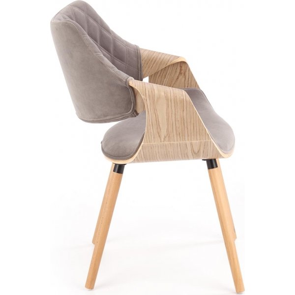 Fauteuil Cadeira 396 - Gris/chêne Fauteuil Cadeira 396 - Gris/chêne