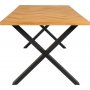 Bordeaux matbord 200 x 95 cm - Fiskbensmnstrad ek